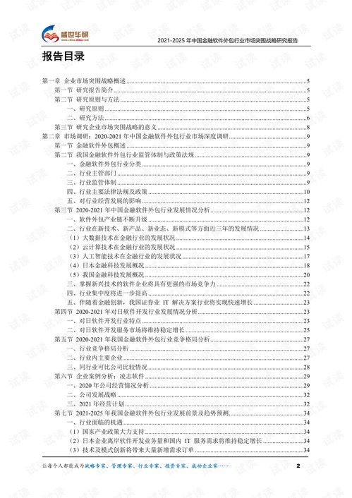 金融軟件外包行業(yè)市場(chǎng)分析與突圍策略研究 2021-2025年展望
